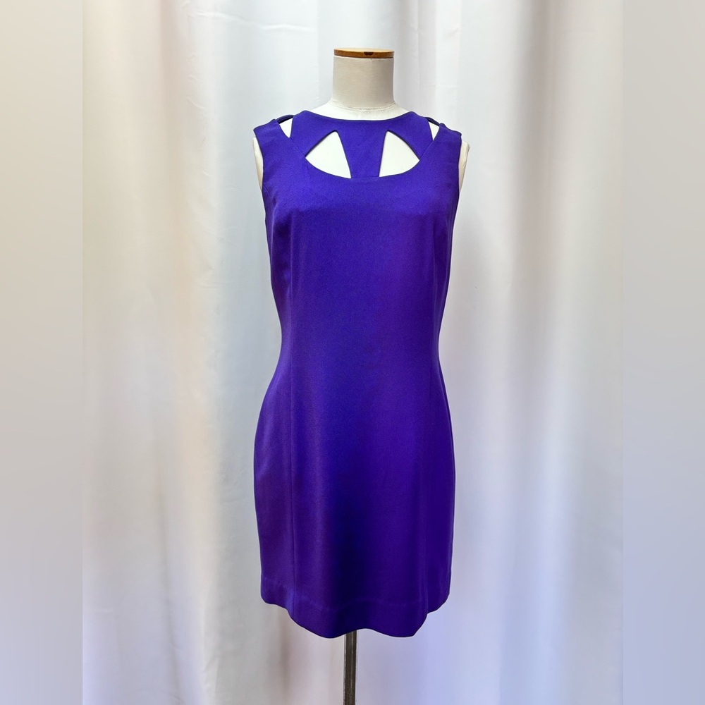 Vintage 90s Purple Cutout Mini Dress